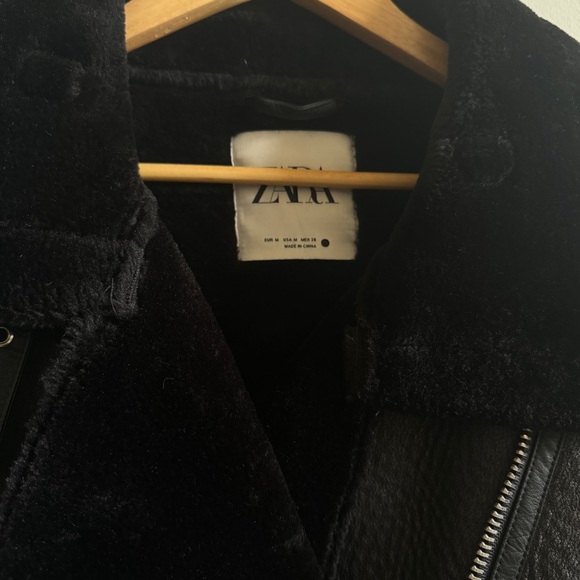 Zara Faux Leather and Fur Lined Jacket - Picture 7 of 9